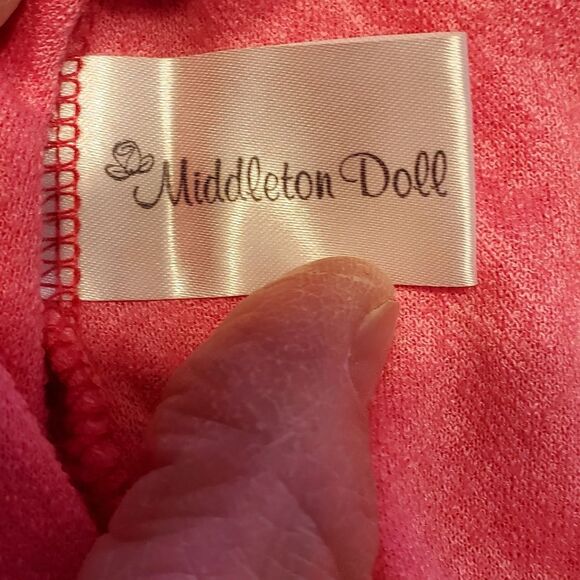 Middleton Reborn Doll Pink Fuzzy Doll Zip Up Hoodie - Picture 7 of 9